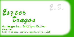 eszter dragos business card